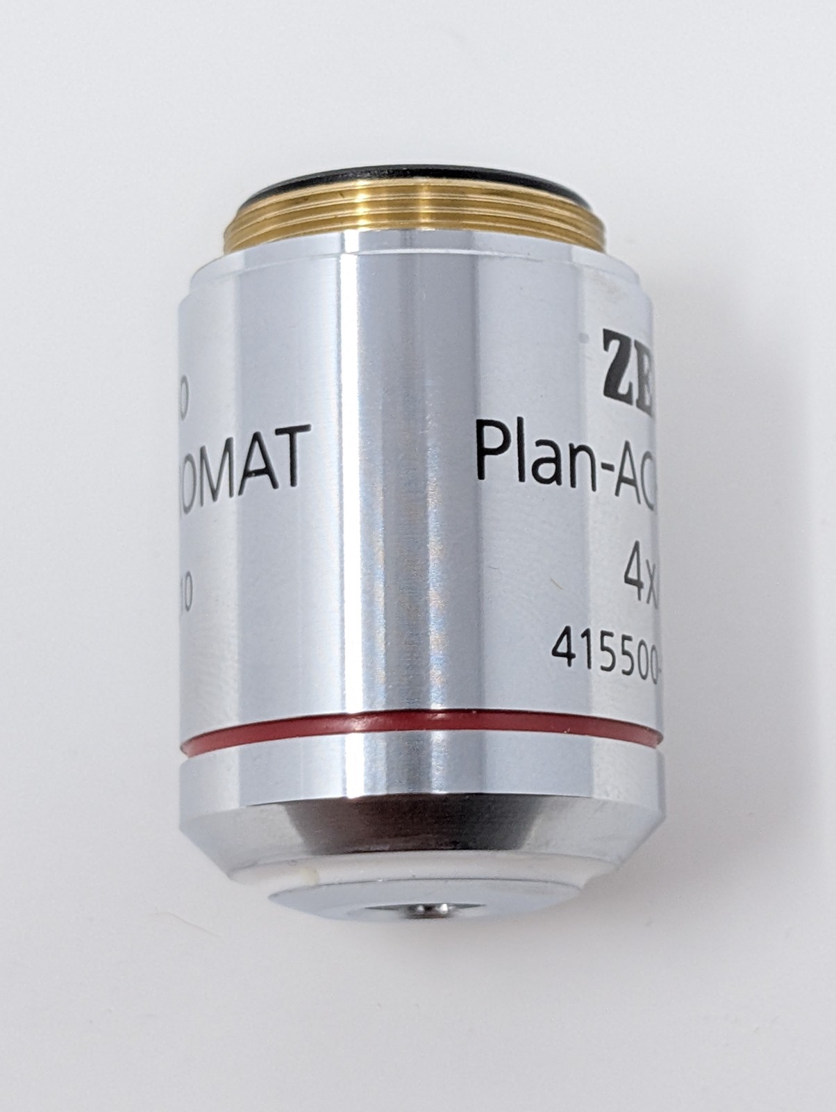 Zeiss Primo Plan-Achromat 4X/.10NA PH0 Phase Contrast Objective Microscope Lens