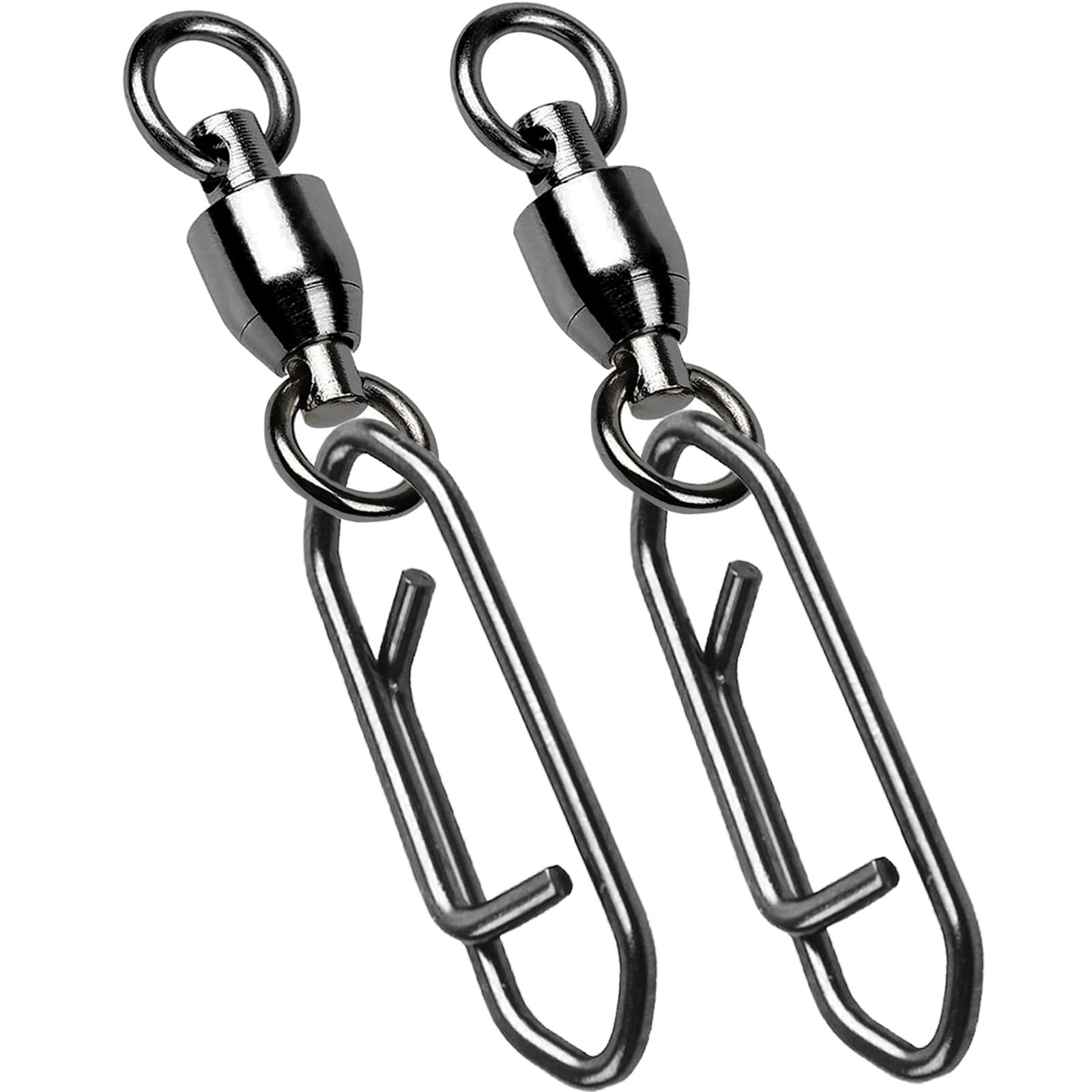 High Strength Stainless Steel Black Nickel Bearing Snap Fishing Swivel