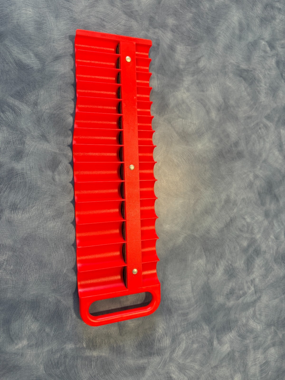 Lisle 3/8 in. Drive Red Magnetic Socket Holder for 28 Sockets