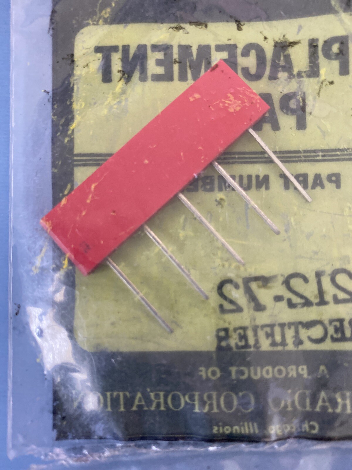 Vintage ZENITH 212-72 Rectifier TV NEW NOS Replacement Part 21272