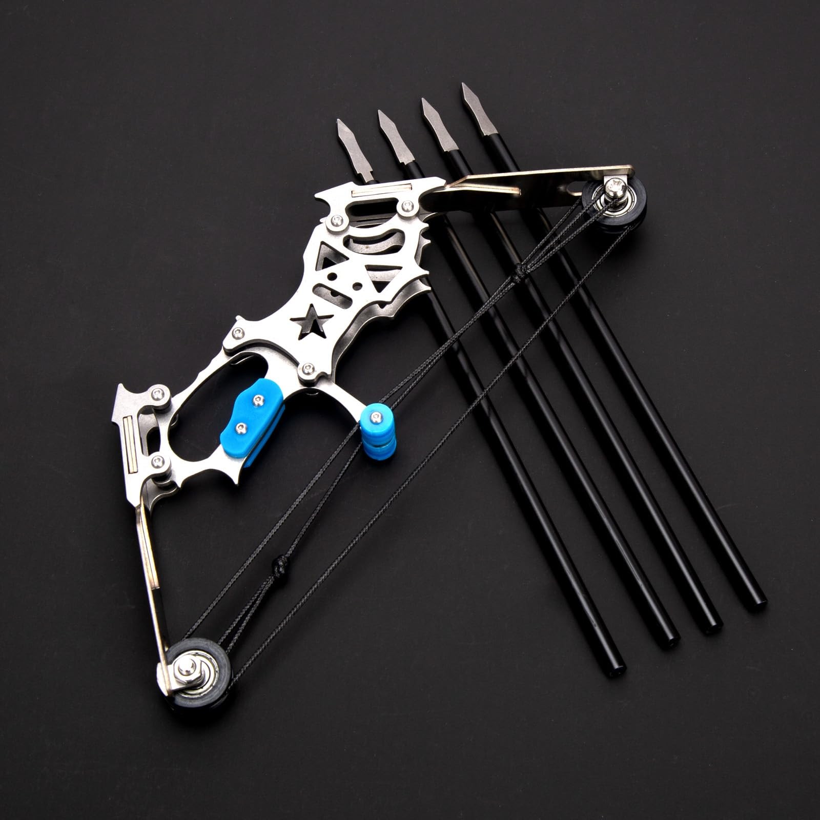 5.9" Compound Bow and Arrow Set, Mini Archery Bow Set with 12 Arrows, Left an...