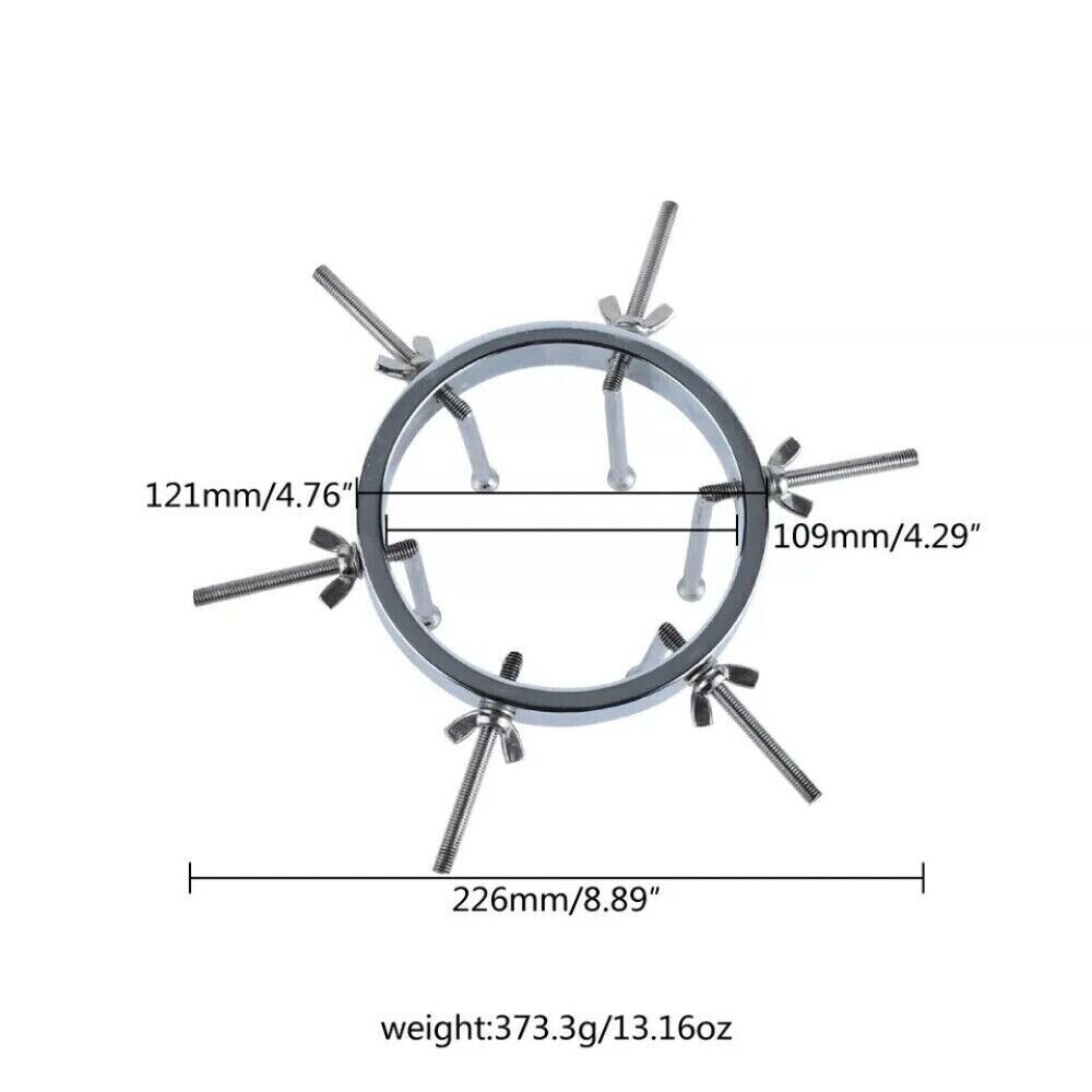 BDSM Chastity Adjustable Speculum Stainless Steel Dilator Expander Spreader Ring
