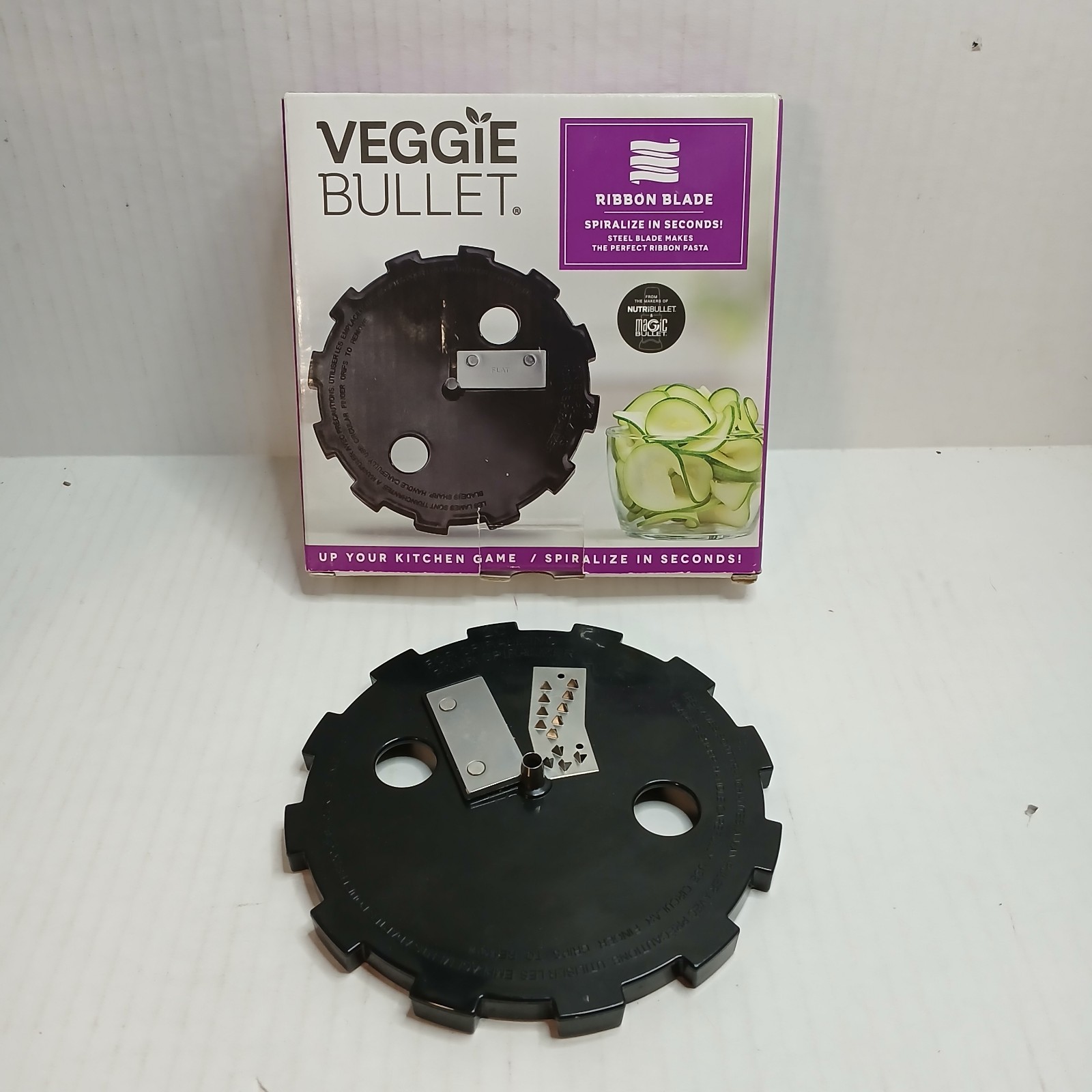 Veggie Bullet  set of 2 blades The Ribbon Blade And The Spiralizing 2C Blade