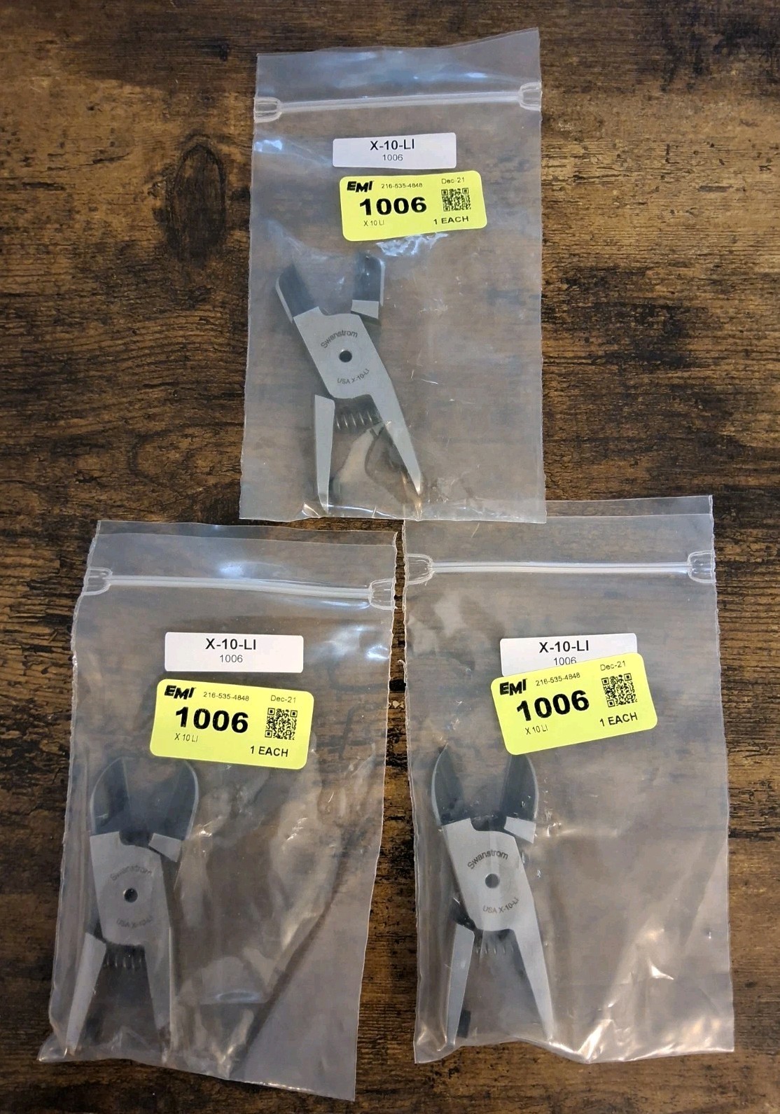 3 Pairs Of Swanson X-10-LI Nipper Blades, SOME SURFACE DEFECTS