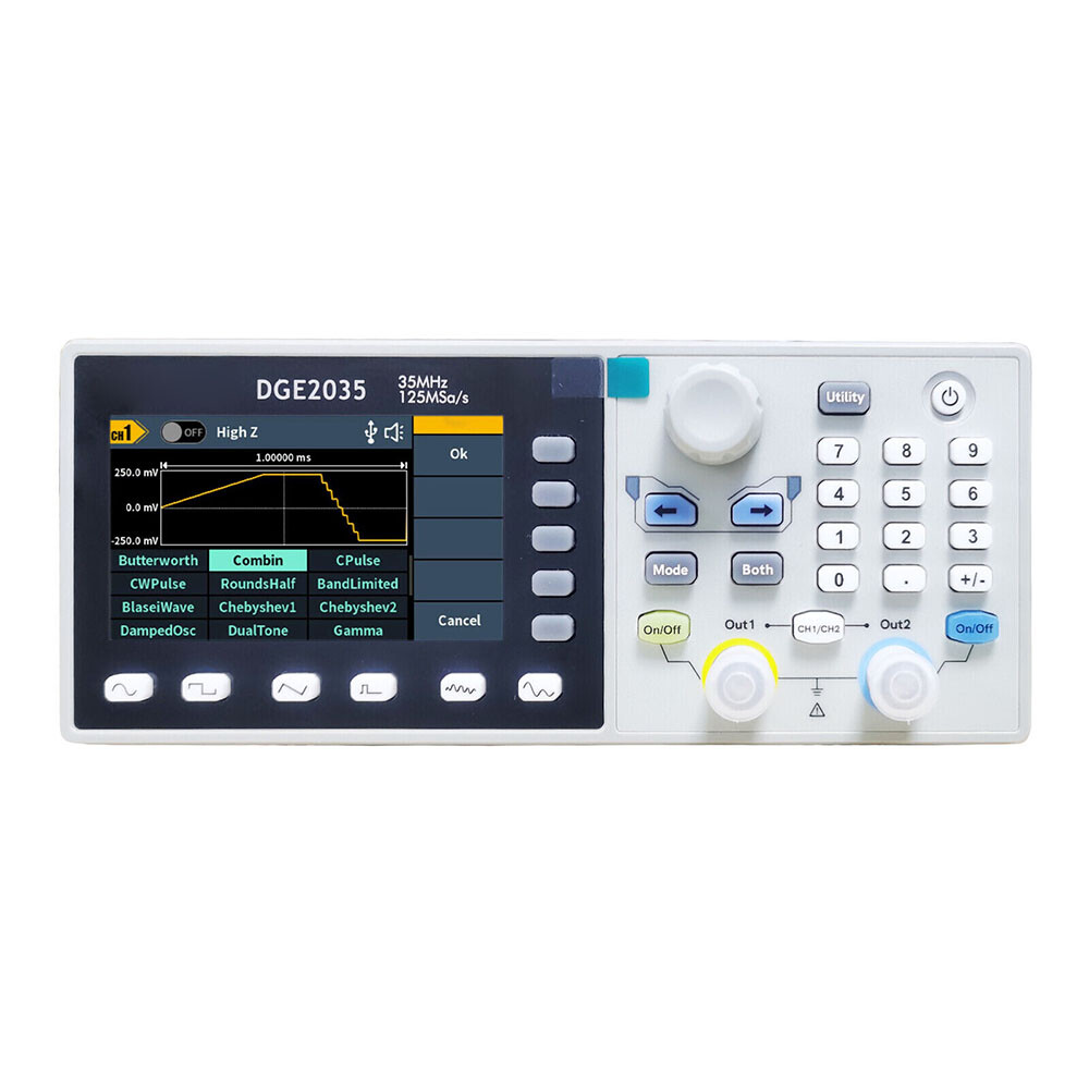 For OWON 300MSa/s Sample Rate 2CH Waveform Generator DGE2035 35MHz DGE2070 70MHz