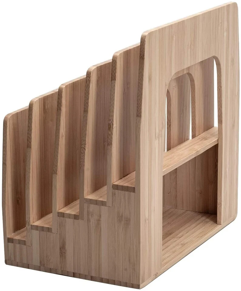 Mobilevision Bamboo Multi Device Inclined Organizer for Smartphones, Tablets and