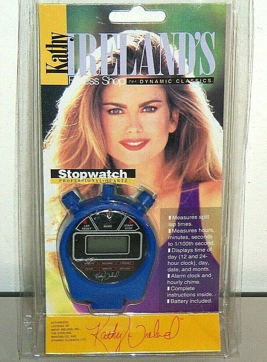 NEW VINTAGE KATHY IRELAND STOPWATCH