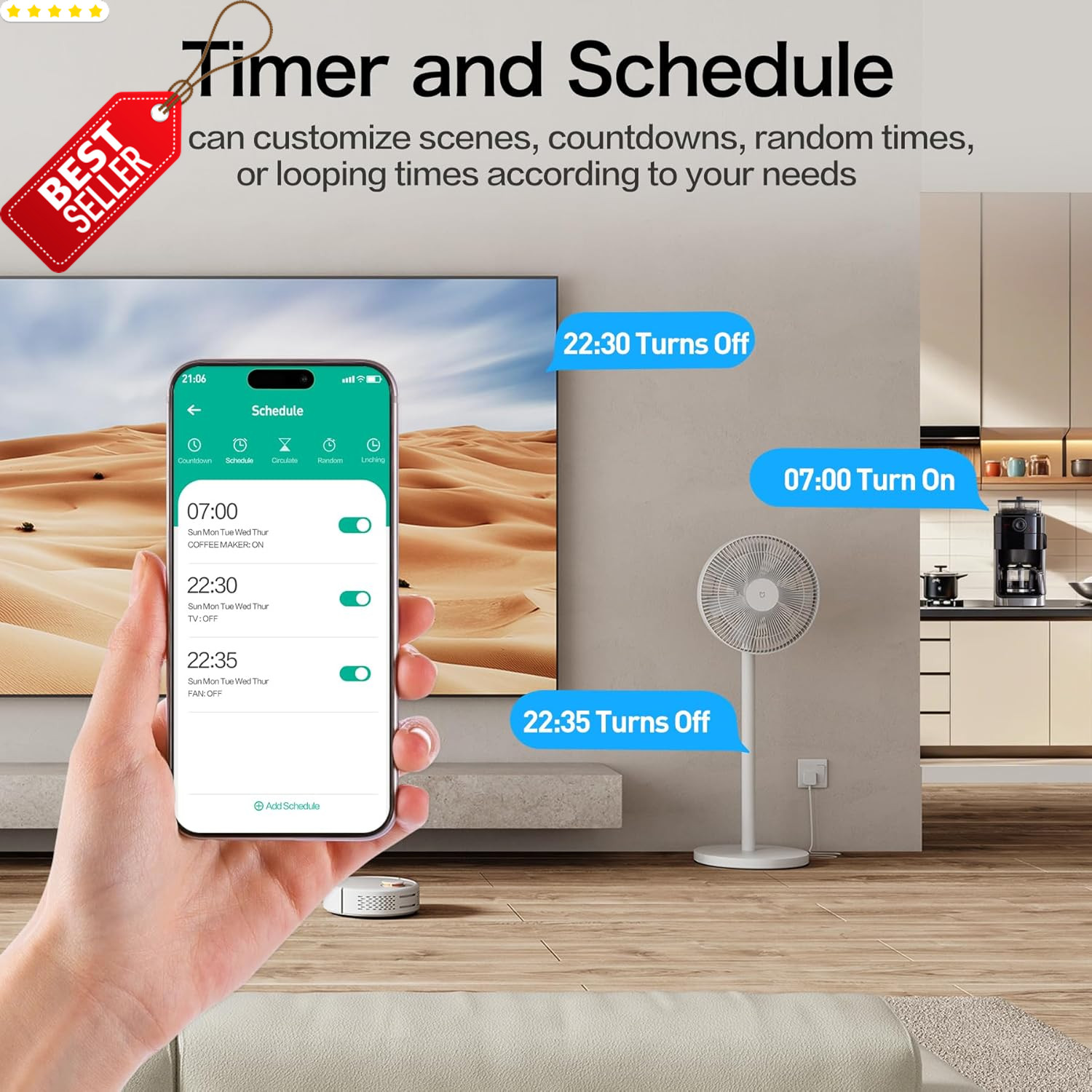 WiFi Smart Plug Outlet Alexa Google App Timer 2.4GHz Home Socket - US