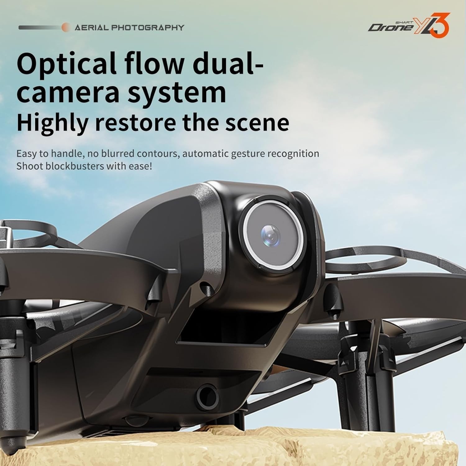 Mini Drone with 4K Dual Cameras Adjustable Camera 360° Flip W/o Screen control