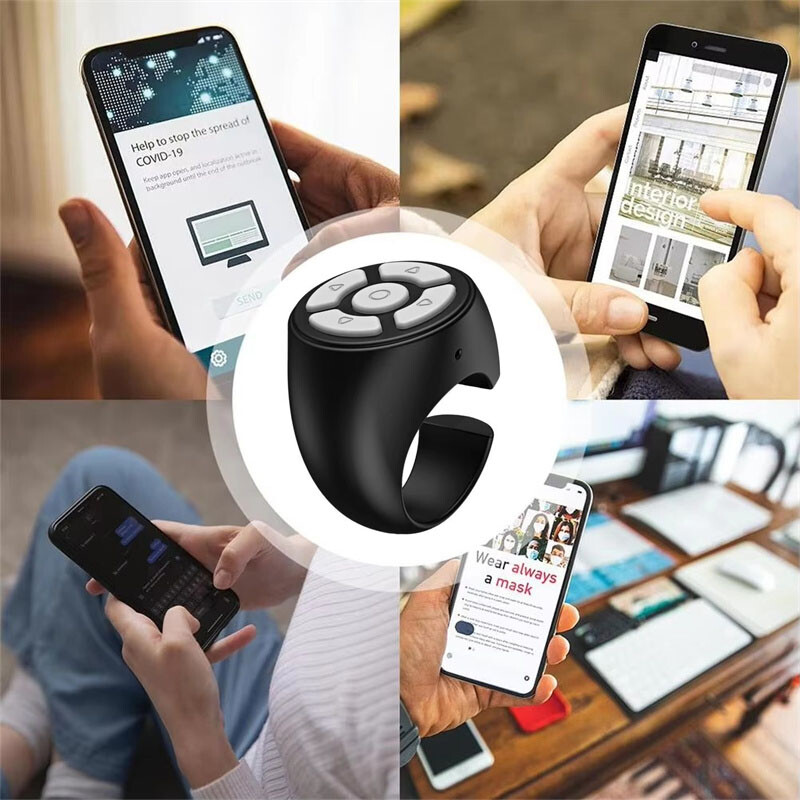 Fingertip Wireless Bluetooth Remote Control Turner Scrolling Remote Control Page