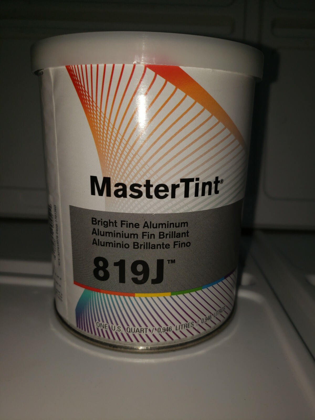 DuPont Axalta 819j Bright Fine Aluminum Mastertint Toner Tint Quart Chromabase