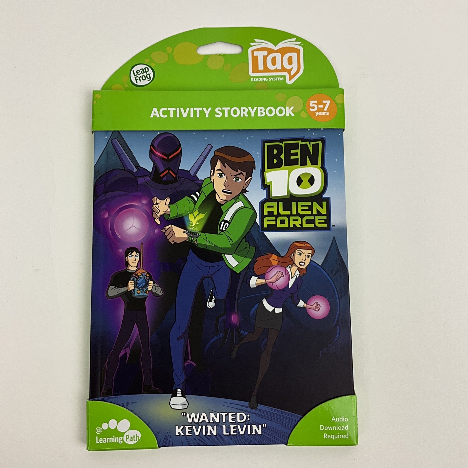LeapFrog Tag Activity Storybook Ben 10 Alien Force Wanted Kevin Levin (5-7 yrs)