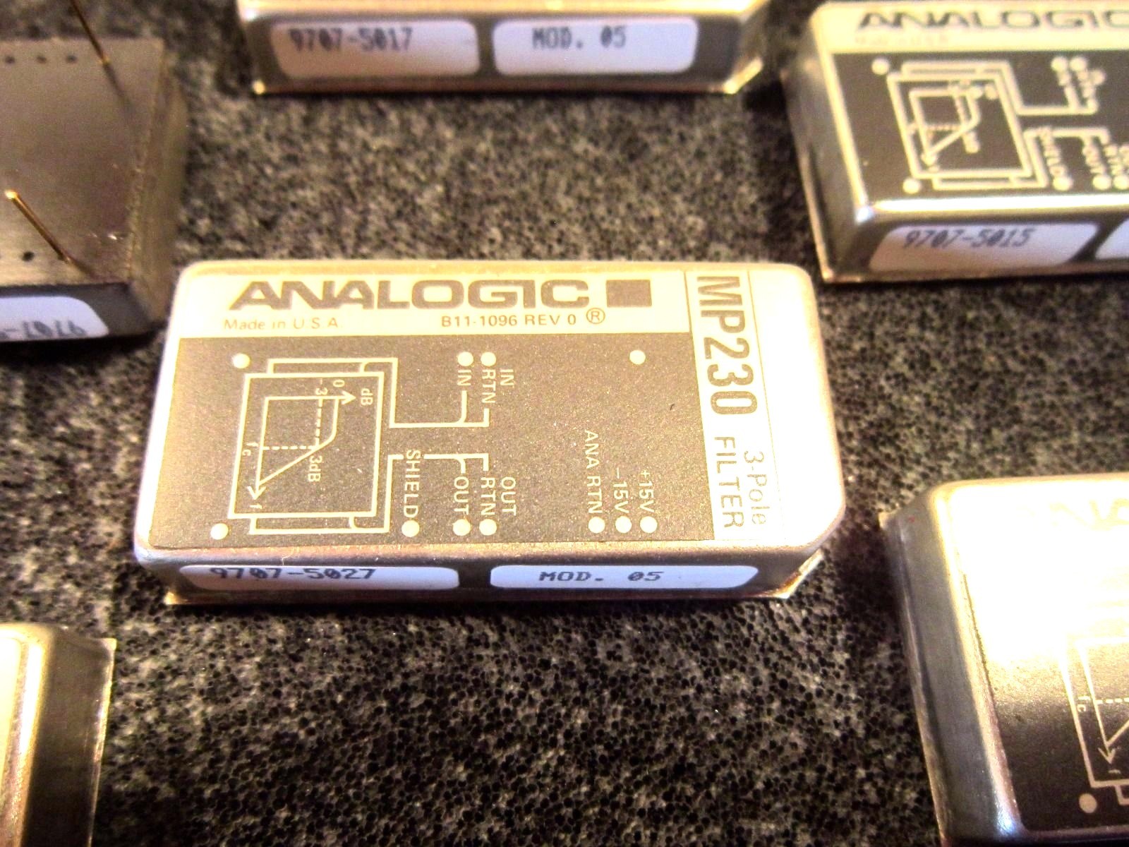 MP230 ANALOGIC PROGRAMMER MODULE 3-POLE FILTER B11-1096 REV 4 MP