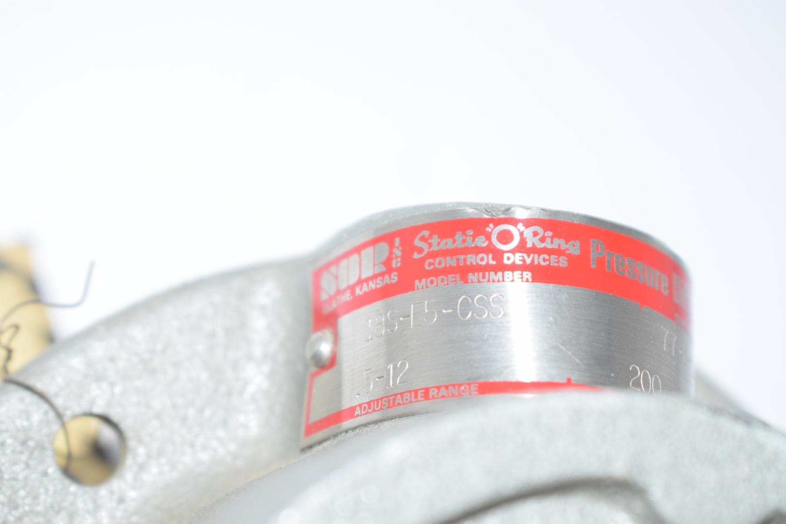 NEW SOR Static-O-Ring 18S-E5-CSS Pressure Difference Switch