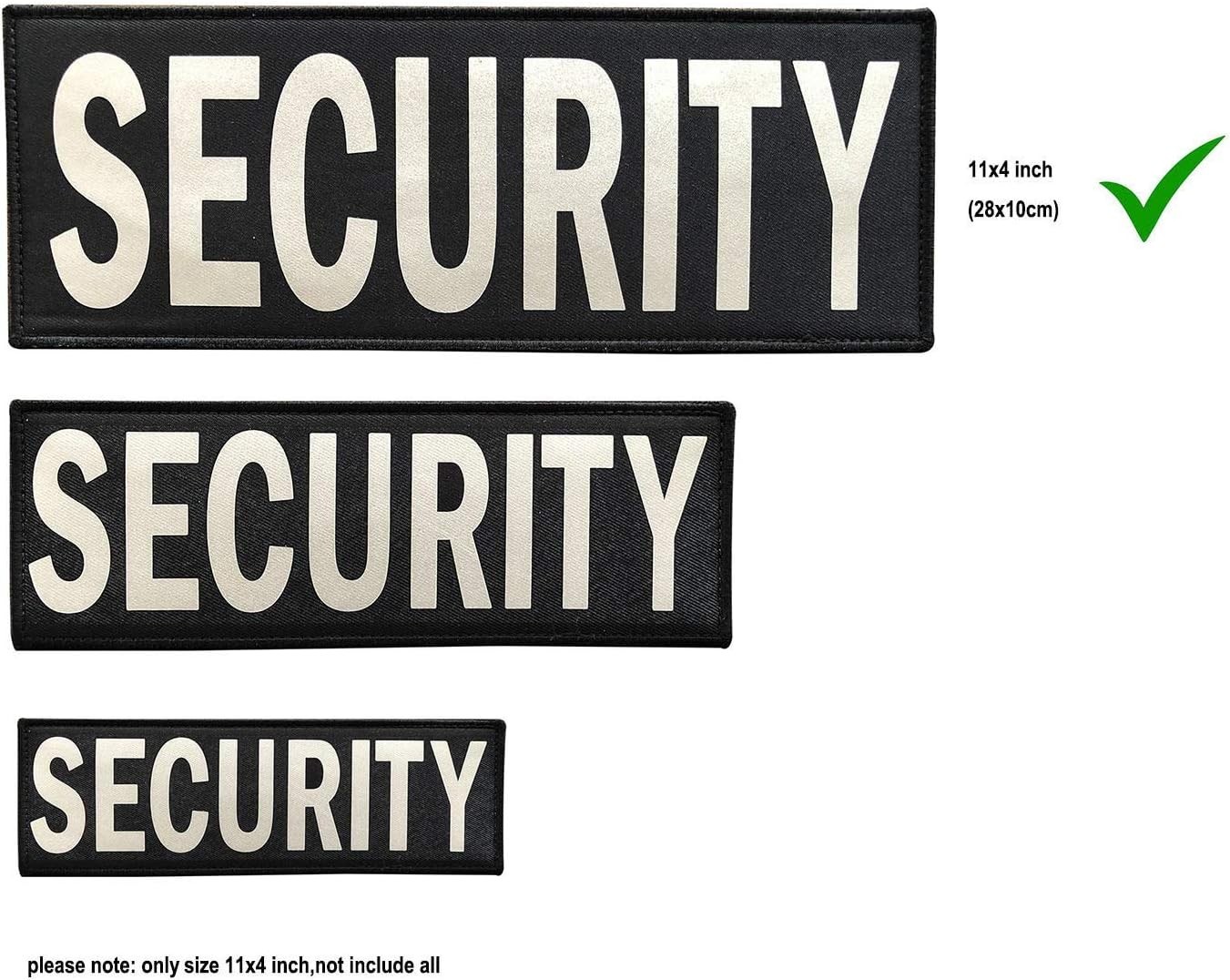 Gray Reflective 11x4 Inch Back Panel Patch with Easy Hook and Loop Mounting