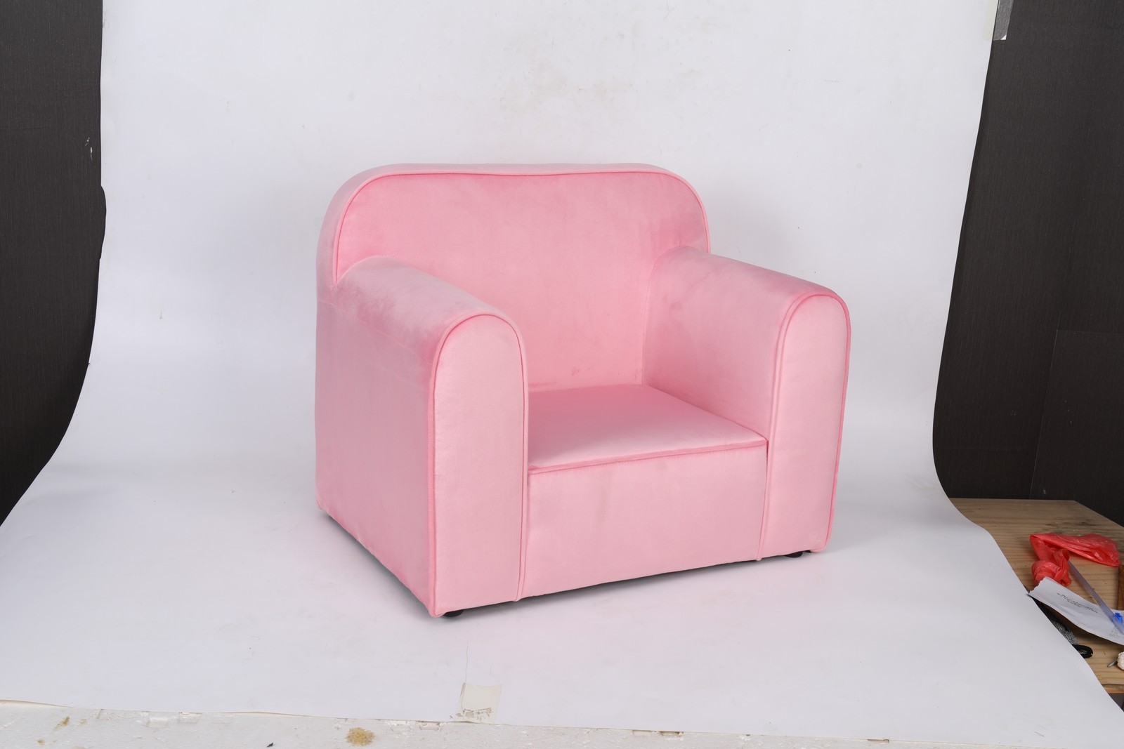 Kids Club Sofa, Toddler Couch with Arms for Childrens Playroom Nursery