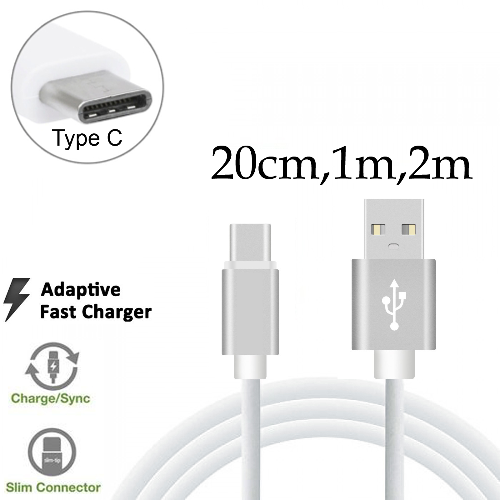 Type-C Fast Data Charger USB Cable Cord for Oppo Find X X2 X3 X5 Lite Neo Pro