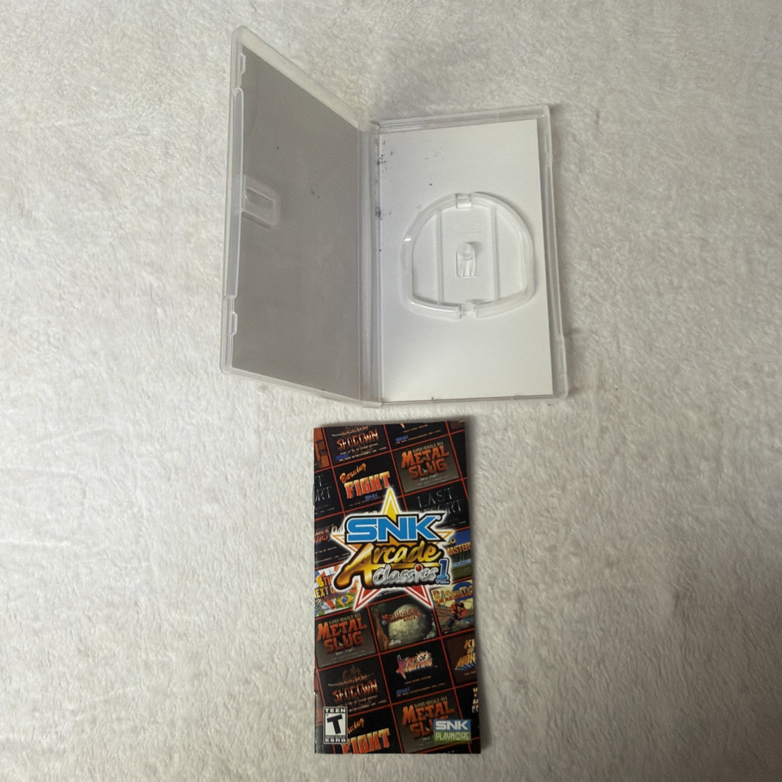 SNK Arcade Classic Vol 1 PSP case and Insert Only