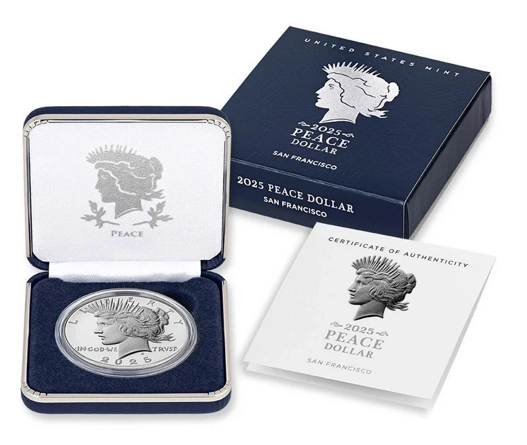 2025-S Peace Silver Dollar ~ PROOF ~ Original Mint Box With COA! (25XL)
