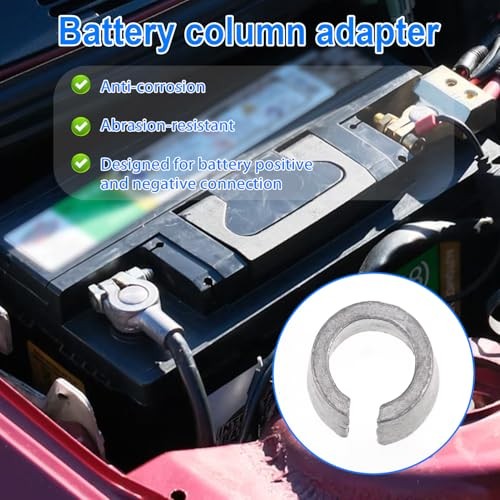 2 Pairs Battery Terminal Shim, Lead Battery Post Shims Negative Positive Posts