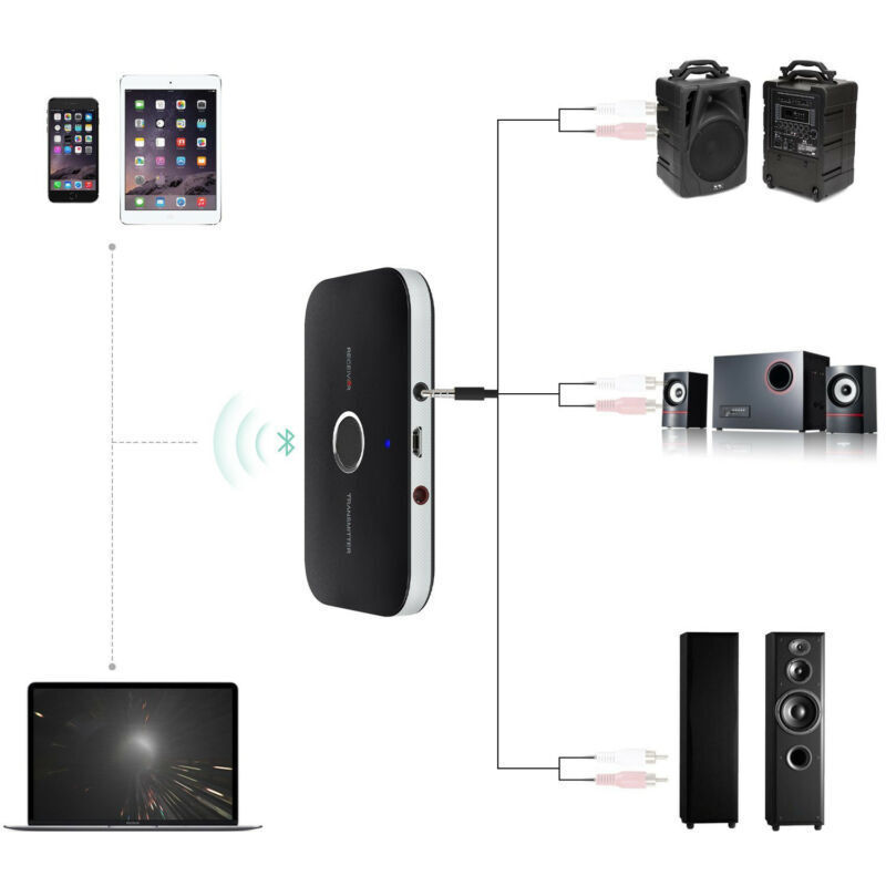 1/2pcs Bluetooth Transmitter&Receiver Wireless Adapter For Home stereos/speakers