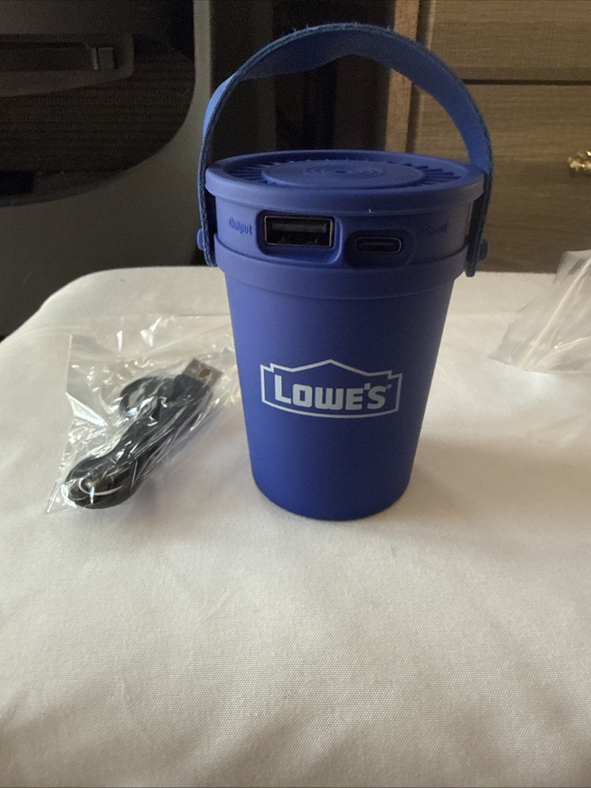 Lowe’s Mini Portable Power Bank Bucket For Charging. 3 Available At $30.00 Each.