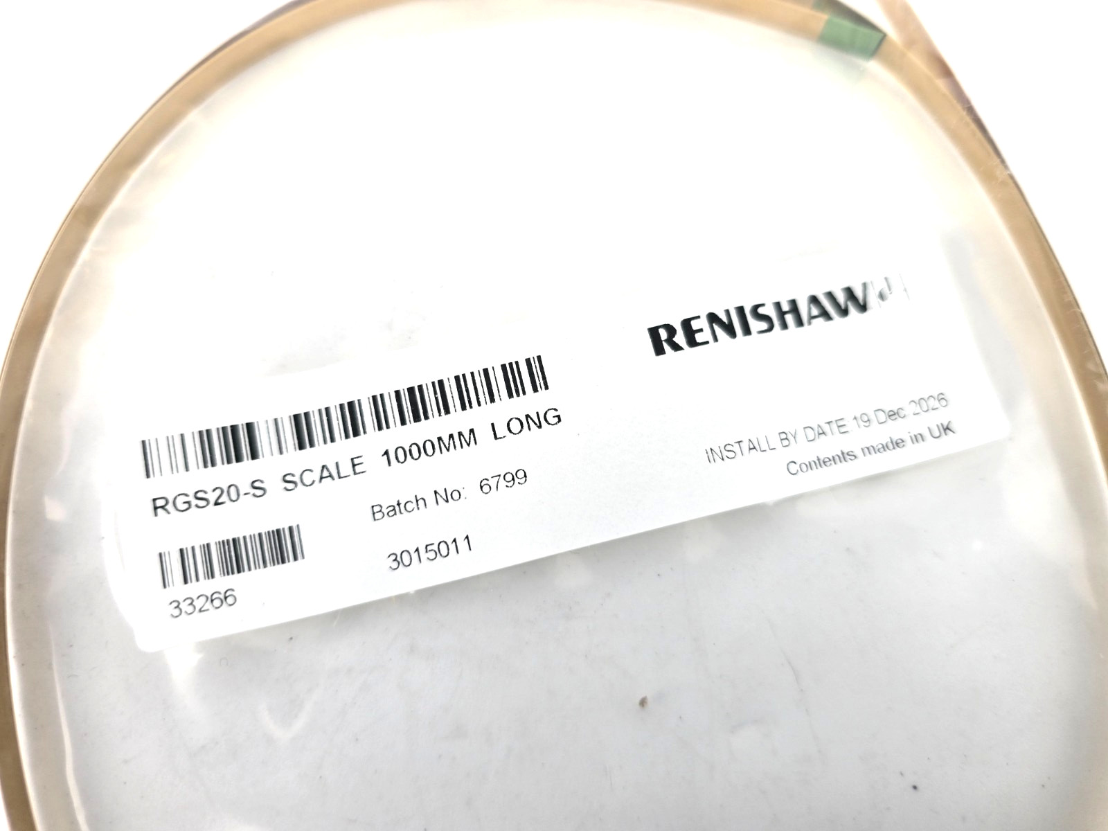 Renishaw Model RGS20-S Incremental Encoder System Length 1M 1000mm