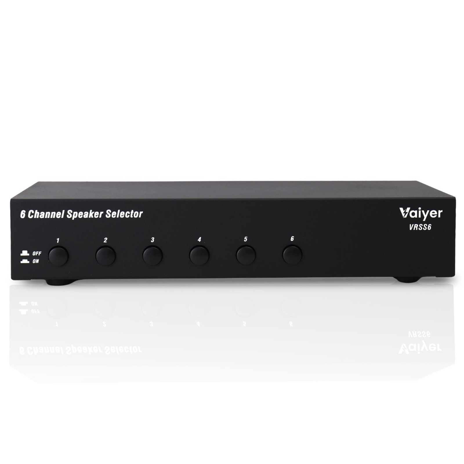 Home Audio 6 Channel Speaker Selector Switch Box 900 W Max Impedance Protection