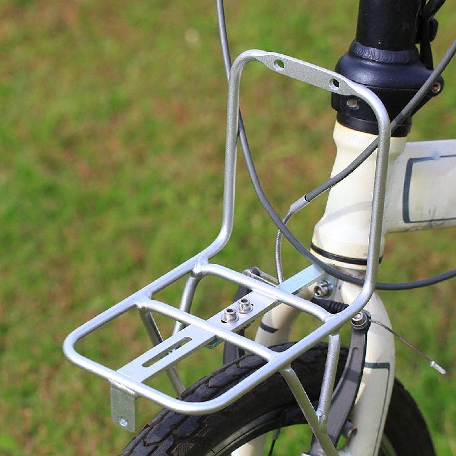 Bicycle Front Fork Rack Folding Bike Rack Bicycle Front Storage Basket 20 inch