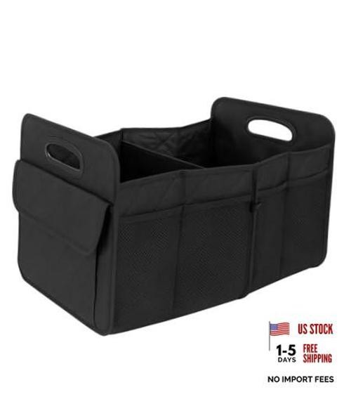 D & K Exclusives Foldable Car Trunk Organizer for SUV & Cars, Heavy-Duty