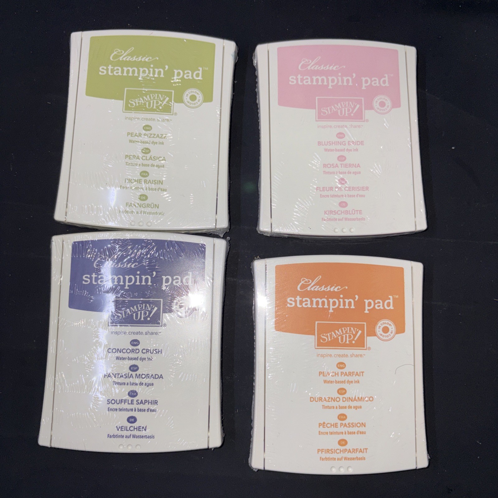 LOT of 4 CLASSIC/CRAFT INK PADS -  4 SEALED