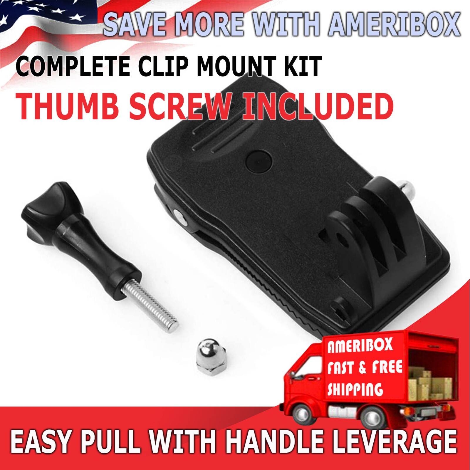 360 Rotary Backpack Hat Mounts Clip Fast Clamp Mount for GoPro Hero 2 3 3+ 4