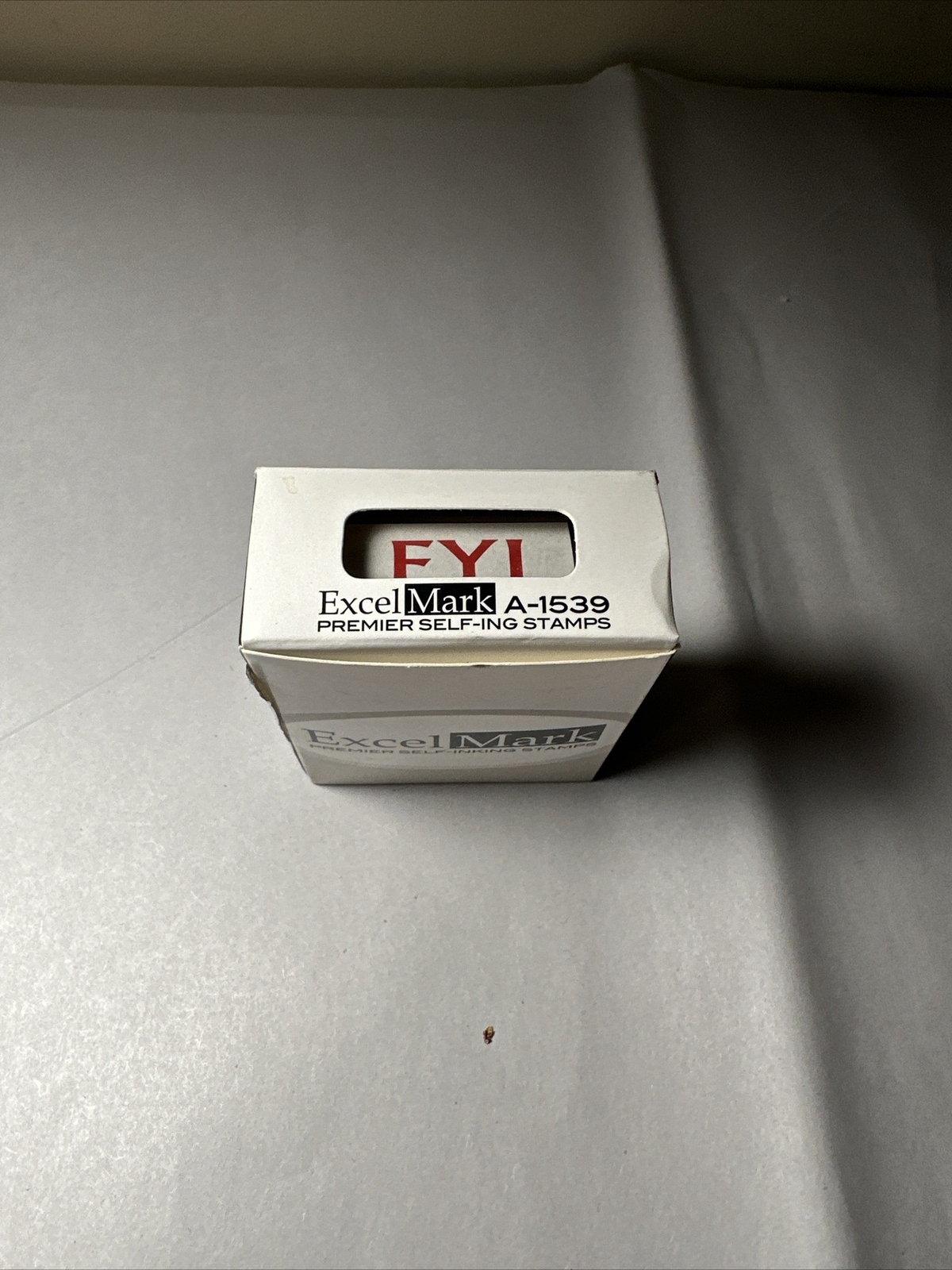 Excel Mark Self-Inking Rubber Stamp FYI Red Ink A1539
