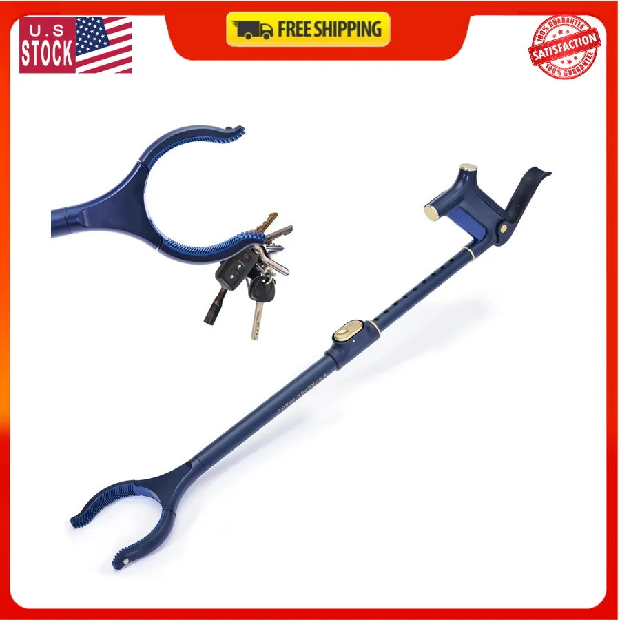 Sharper Image Deluxe Reacher Grabber Tool 7lb Lift Magnetic Pickup Wrist Support
