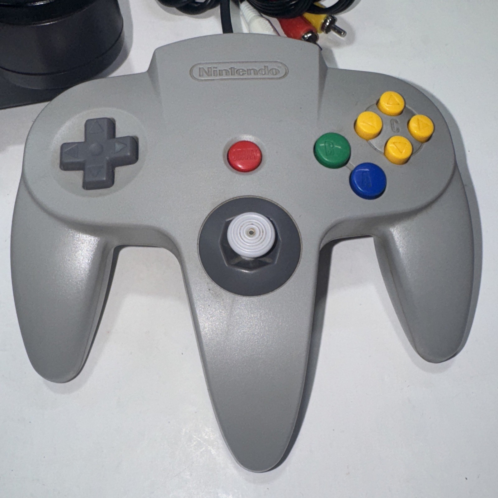Nintendo 64 N64 Console W/ Ready To Rumble Game Controller Cables Tested Working