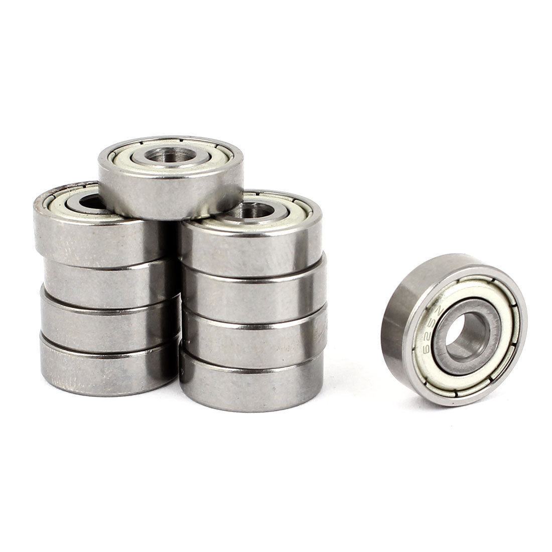 20 Pcs 625Z Carbon Steel One Row Sealed Deep Groove Ball Bearings 5x16x5mm