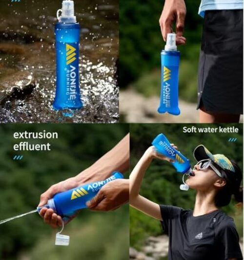Lovtour Quick Shot Handheld Hydration Pack with 500ml BPA Free Black