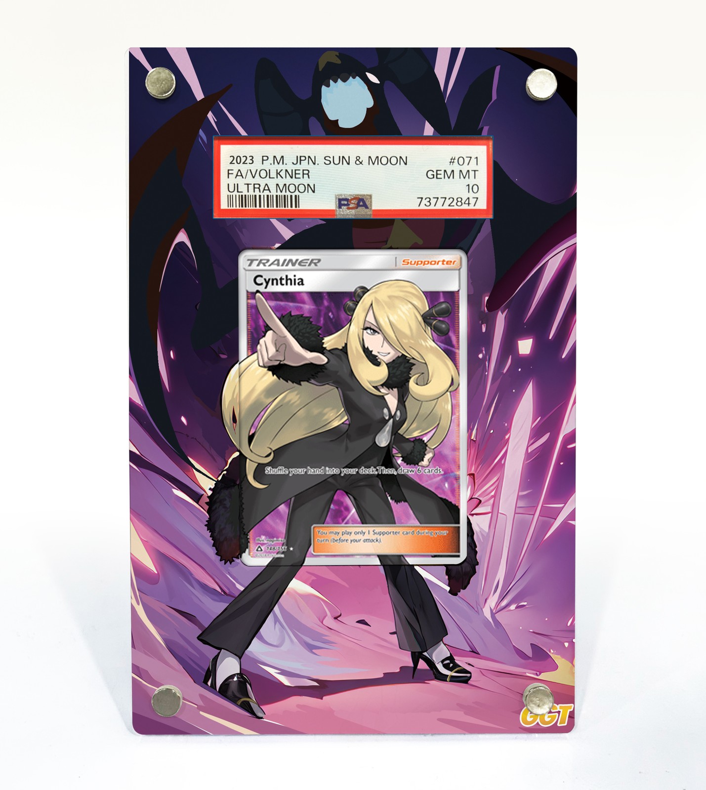Cynthia Trainer Card 148/156 Pokémon Extended Protect Case Screwdown Card Holder