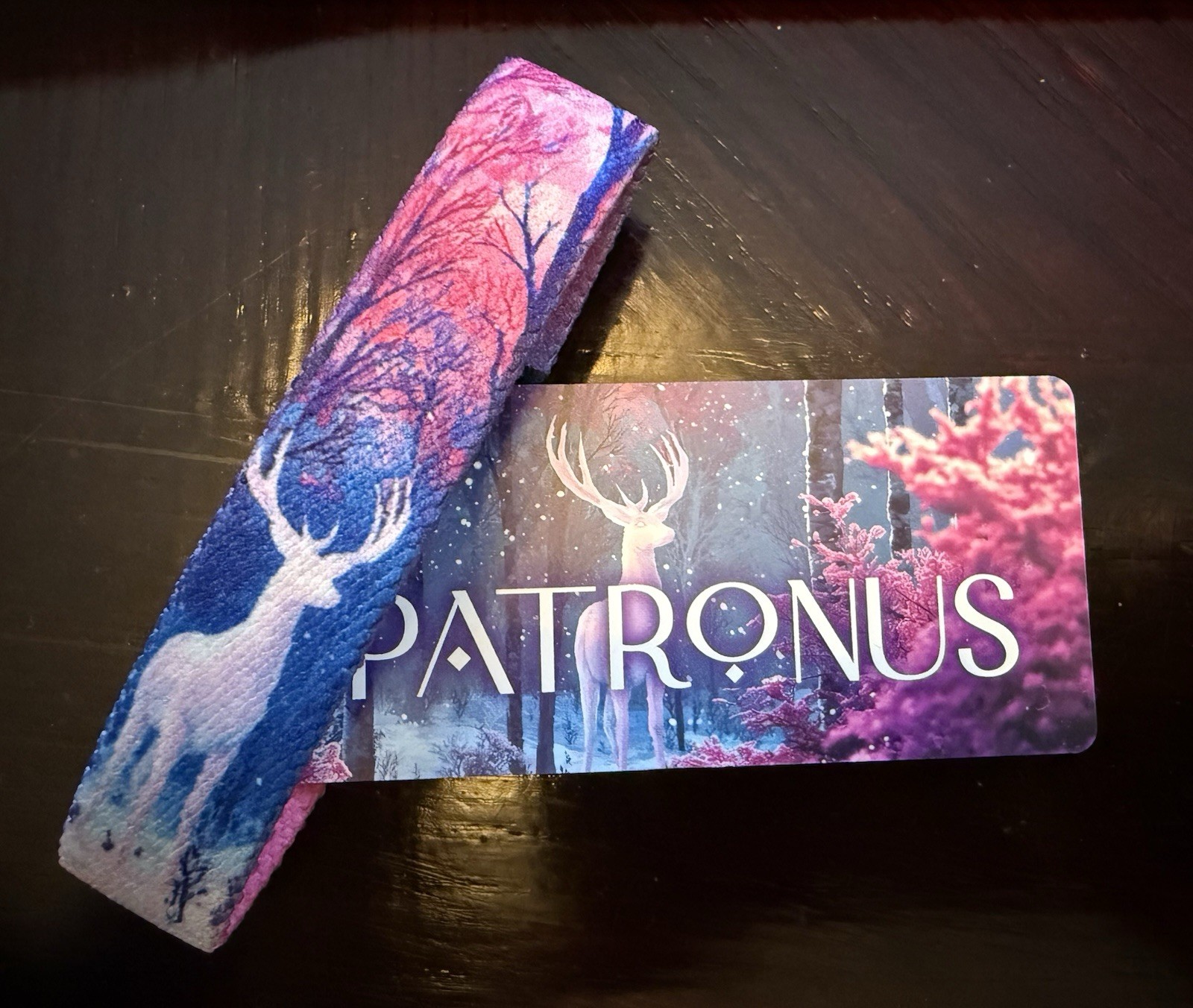 New! ZOX Single *PATRONUS* Sz MEDIUM Wristband with Card - WINTER WONDERS