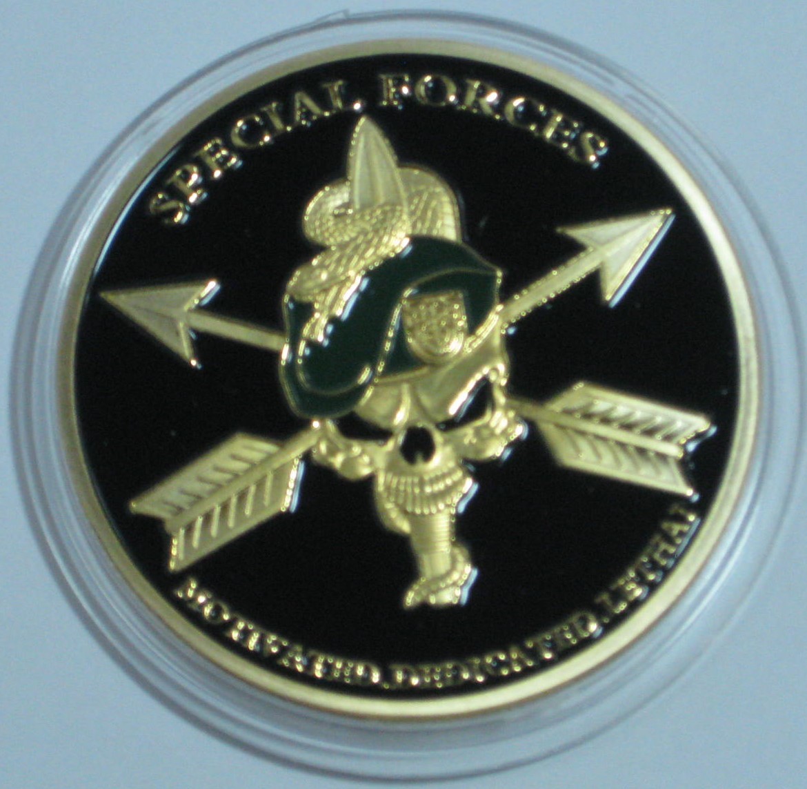 US ARMY SPECIAL FORCES DE OPPRESSO LIBER COIN