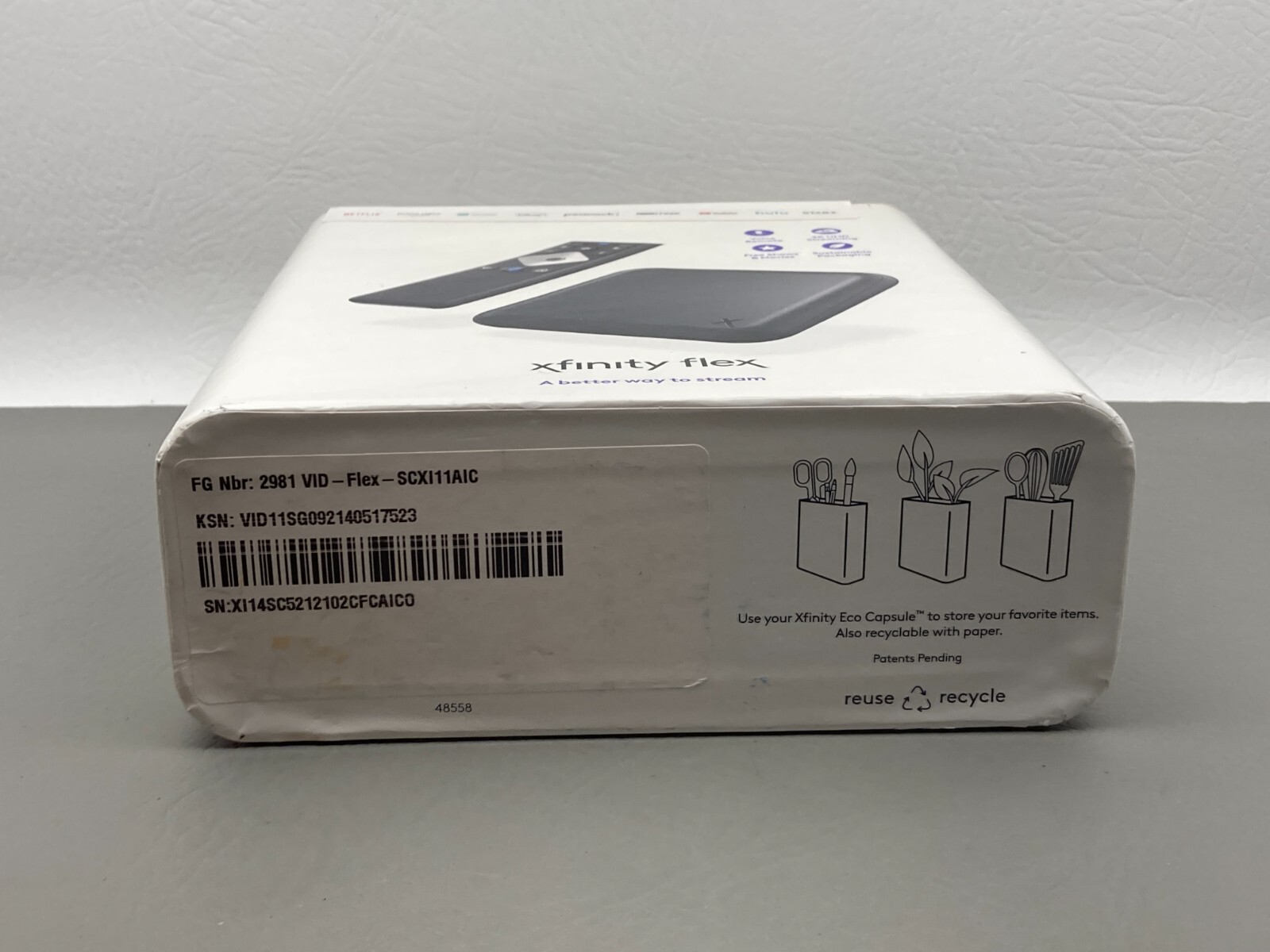 Xfinity Flex TV Stream Box Streaming 4K w/ Remote Control New Sealed