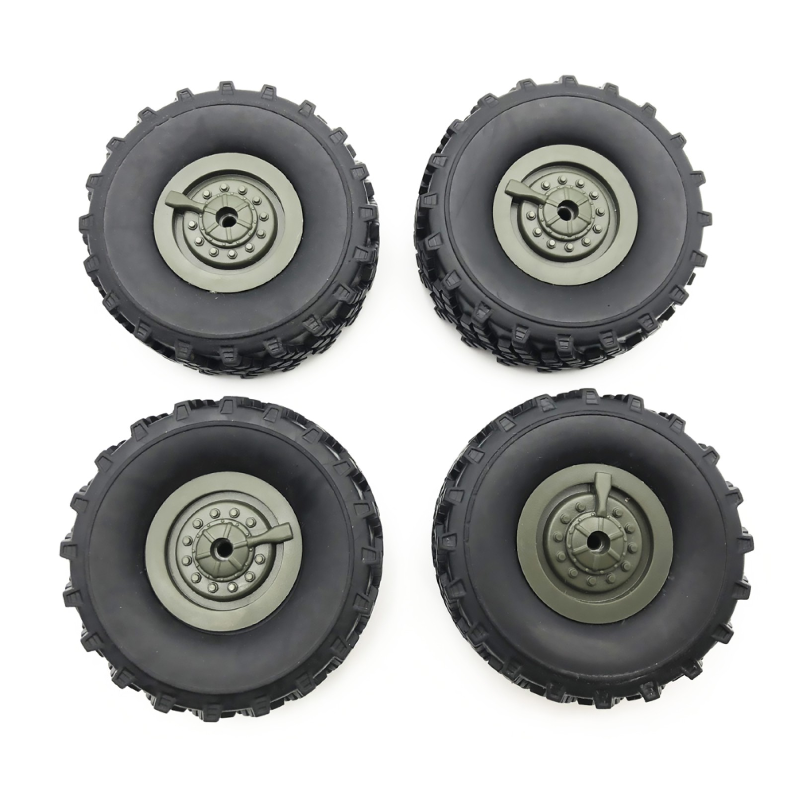 2Pair 1/16 RC Car Truck Original Rubber Wheel Tire Replacemnt For WPL B-36 B36 f