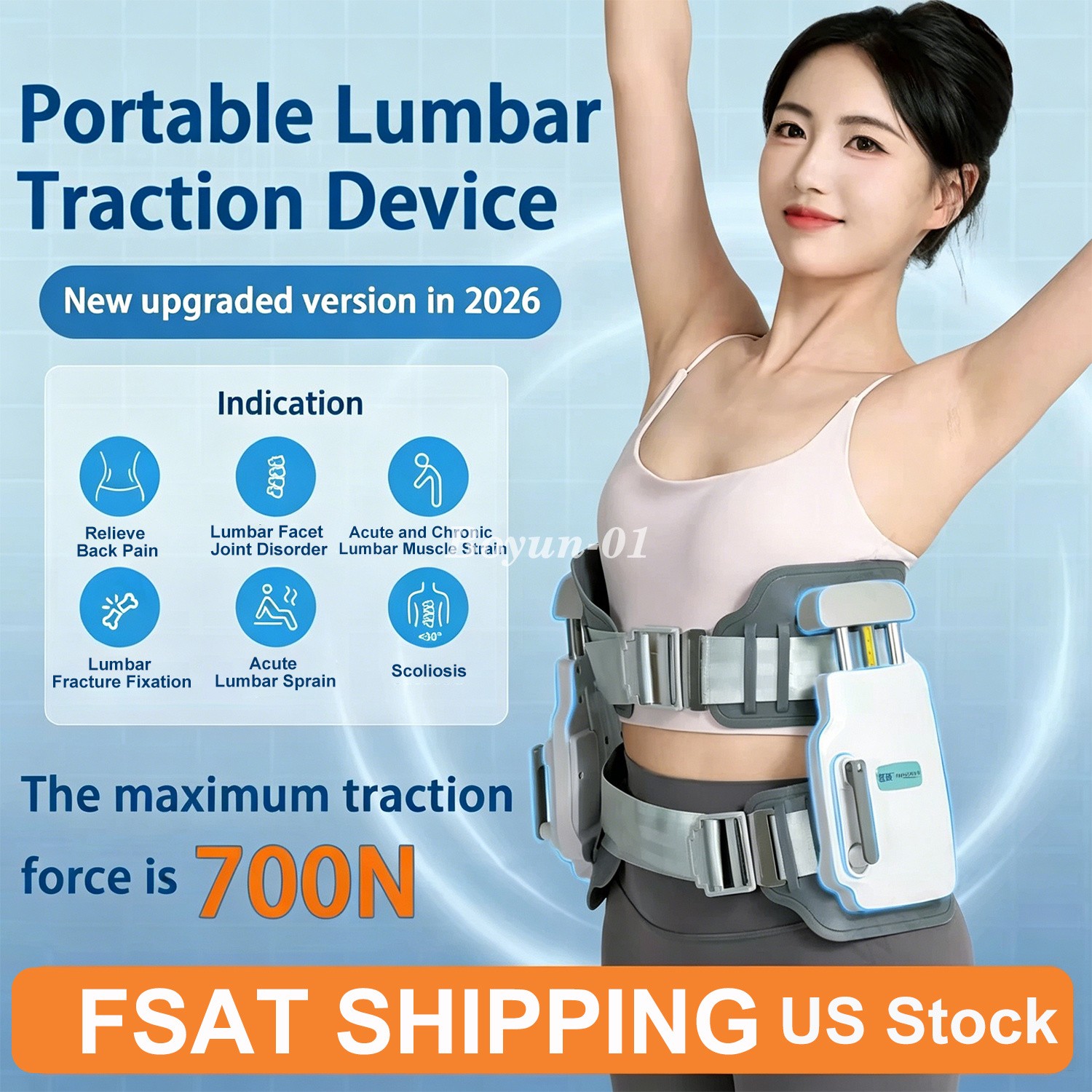 Spinal Decompression Device Sciatica and Back Pain Home Therapy Pain Relief