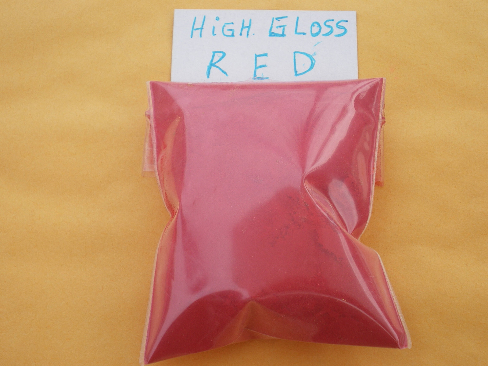 POWDER JIG PAINT, 5 OZ. RESEALABLE BAG, HIGH GLOSS RED