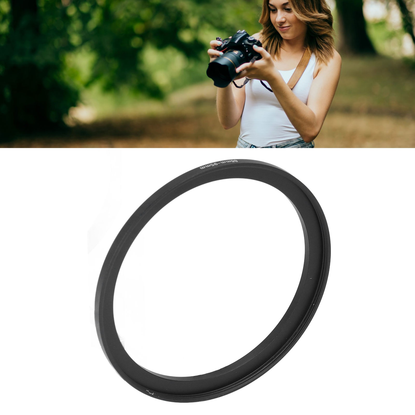 Lens Adapter Ring Aluminum 86MM‑95MM Standard Thread Step Up Camera Lens WT