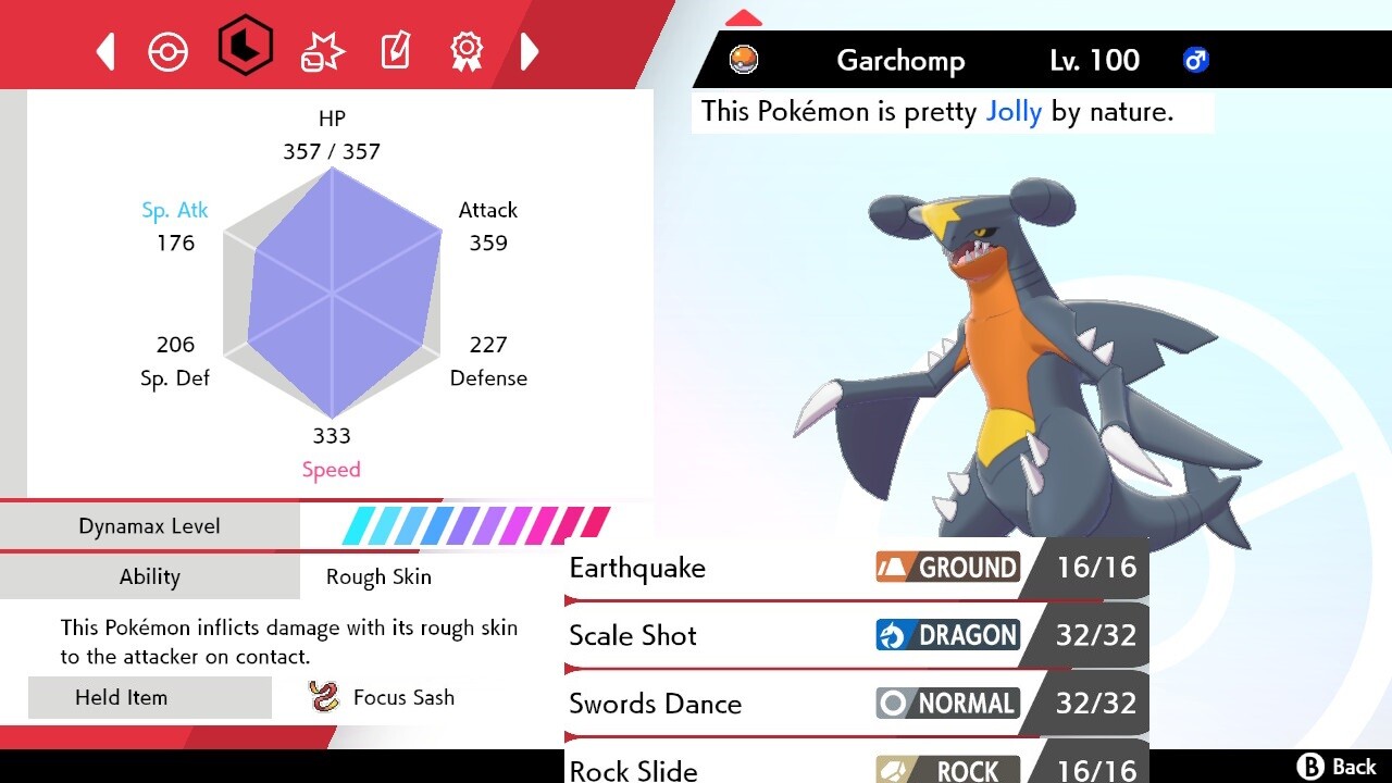 Pokemon Sword and Shield 6iv Shiny Garchomp - FAST DELIVERY!