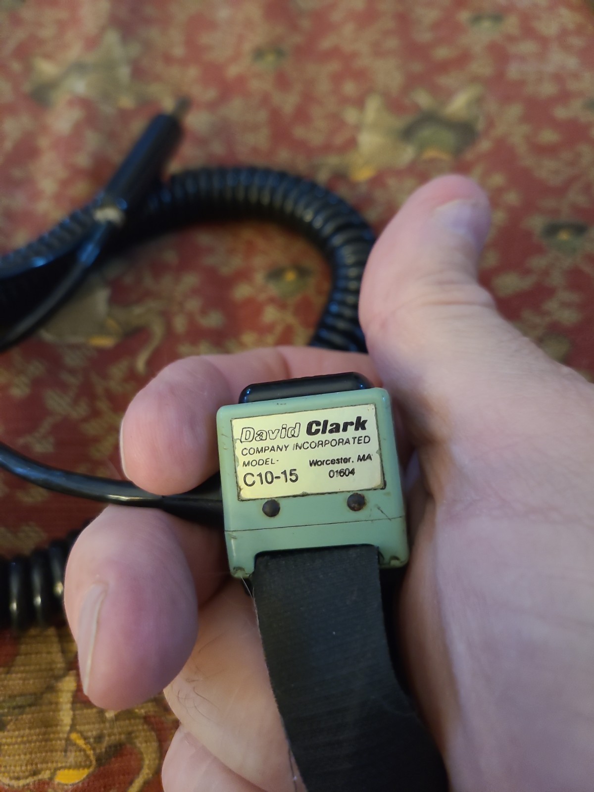 David Clark C10-15 PTT (Push to Talk) SWITCH