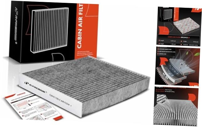 Cabin Air Filter with Activated Carbon Compatible with Porsche Panamera 2010