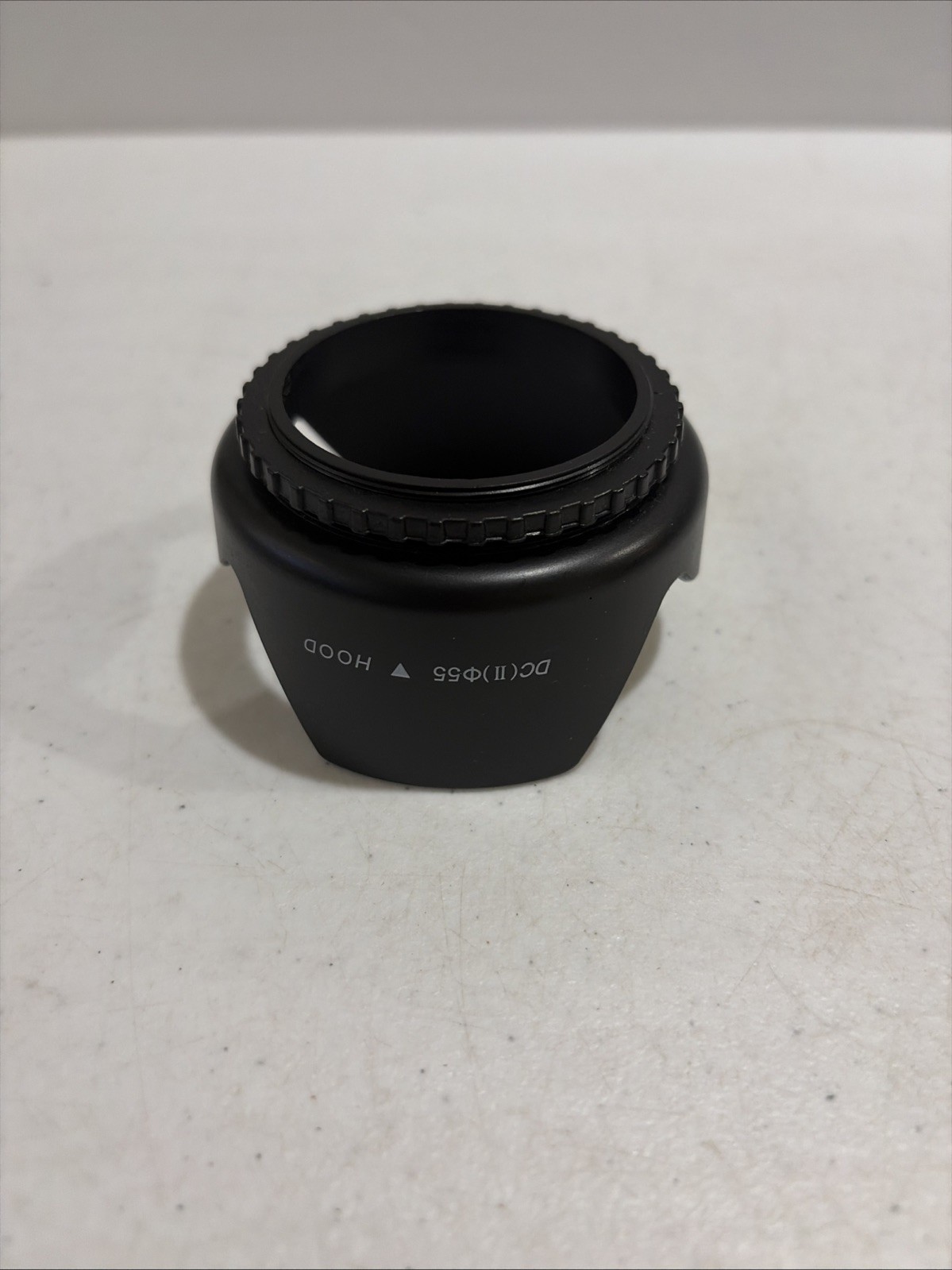 55mm Plastic Threaded Lens Tulip Pro Hood Shade Very Good Condition