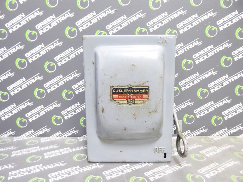 USED Cutler Hammer 4143H201 Fusible Safety Switch 30 Amps 250VAC 2 Poles